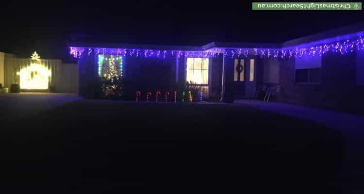 Christmas Light display at 9 Livonia Place, Mullaloo