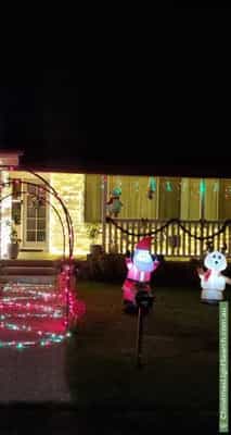 Christmas Light display at 15 Dempster Street, Claremont