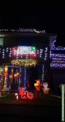 Christmas Light display at 9 Dunluce Drive, South Morang