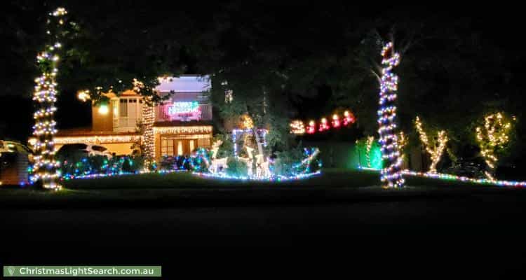 Christmas Light display at 43 McClelland Avenue, Nicholls