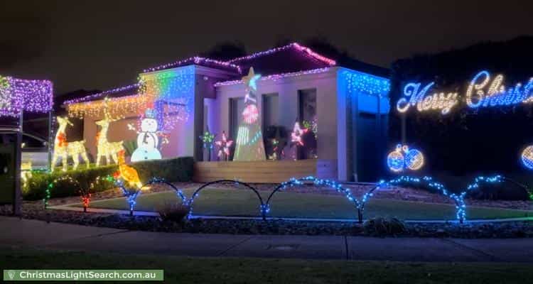 Christmas Light display at 58 Corringa Way, Craigieburn