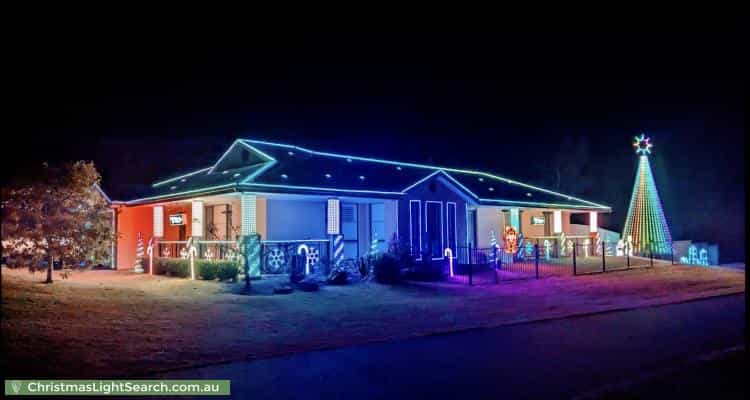Christmas Light display at 155 Kindlebark Drive, Medowie