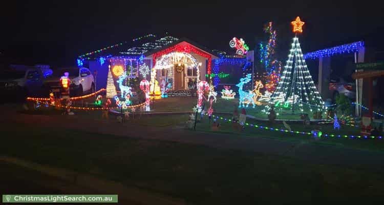 Christmas Light display at 4 Denham Court, Kealba