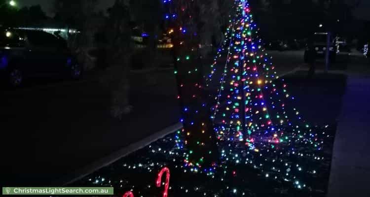 Christmas Light display at 22 Caldwell Parkway, Haynes