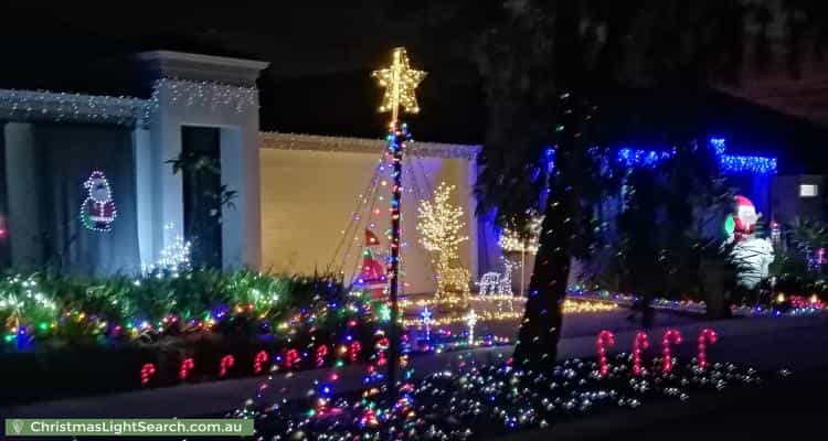 Christmas Light display at 22 Caldwell Parkway, Haynes