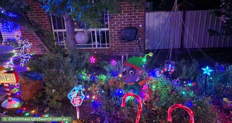 Christmas Light display at 14 Starritt Place, MacArthur