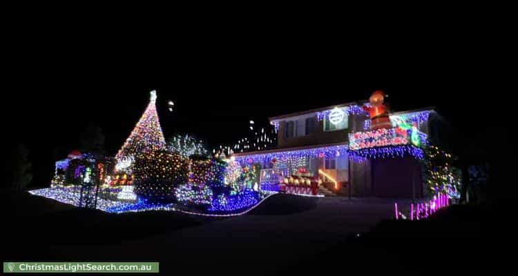 Christmas Light display at 36 Ballarat Street, Fisher