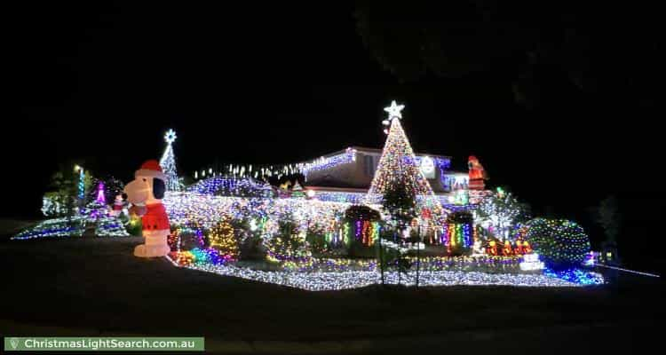 Christmas Light display at 36 Ballarat Street, Fisher