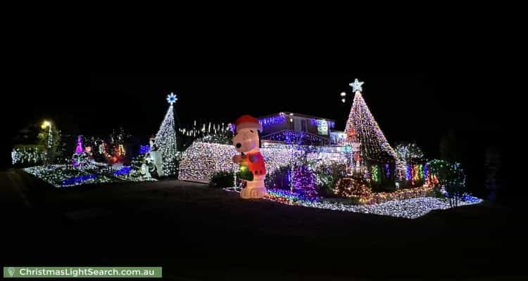 Christmas Light display at 36 Ballarat Street, Fisher