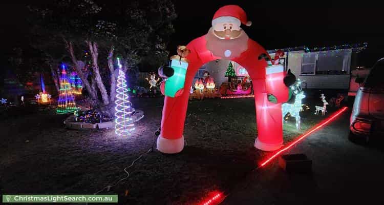Christmas Light display at 4 Belgrave Street, Claremont