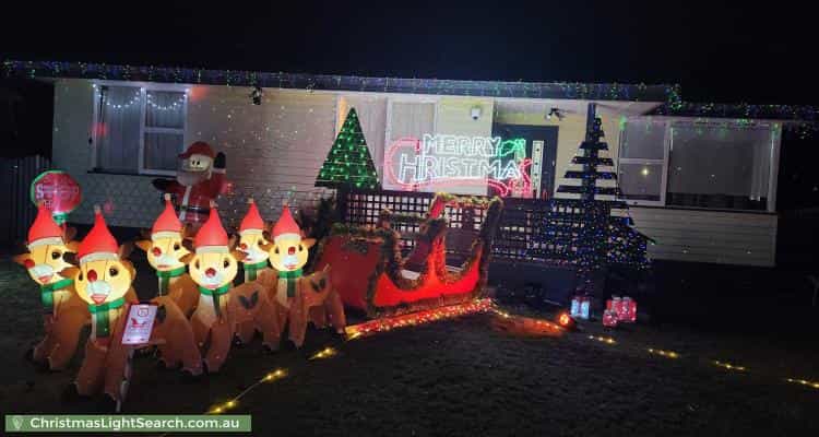 Christmas Light display at 4 Belgrave Street, Claremont