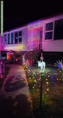 Christmas Light display at 7 Brodie Street, Claremont