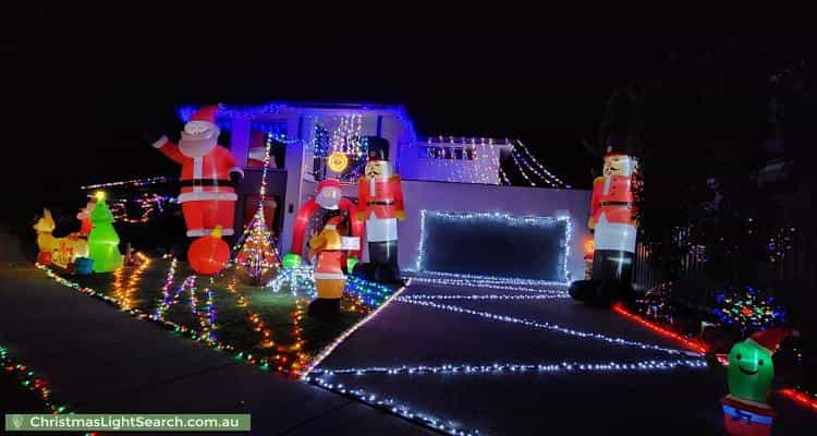 Christmas Light display at 11 Pembroke Drive, Marong