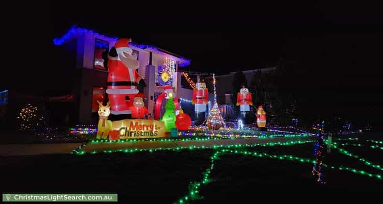 Christmas Light display at 11 Pembroke Drive, Marong