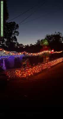 Christmas Light display at 4 Patricia Street, Millgrove