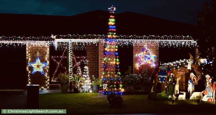 Christmas Light display at 27 Oak Avenue, Longwarry