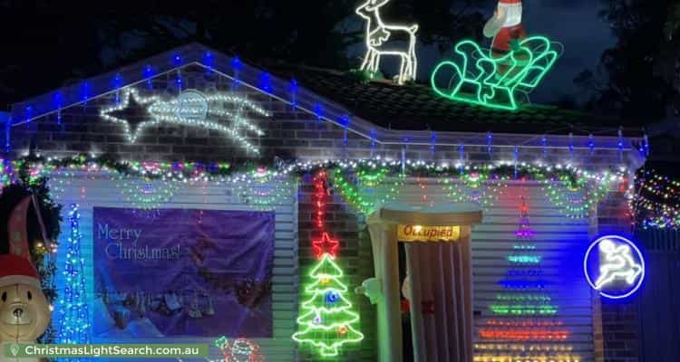 Christmas Light display at 51 Tipiloura Street, Ngunnawal