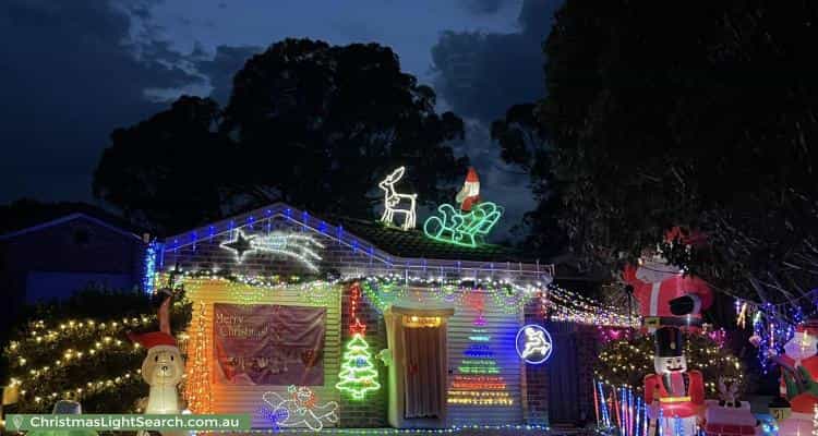 Christmas Light display at 51 Tipiloura Street, Ngunnawal