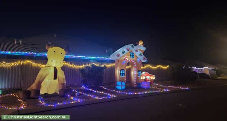 Christmas Light display at 61 Heritage Park Drive, Baldivis