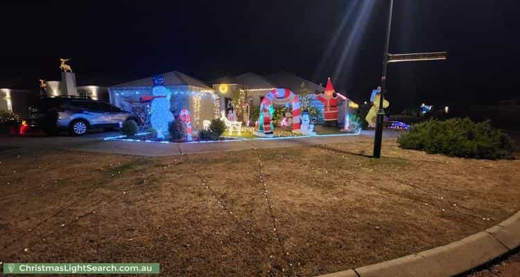 Christmas Light display at 61 Heritage Park Drive, Baldivis
