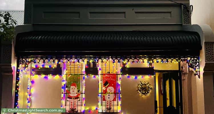 Christmas Light display at 95 Station Street, Newtown