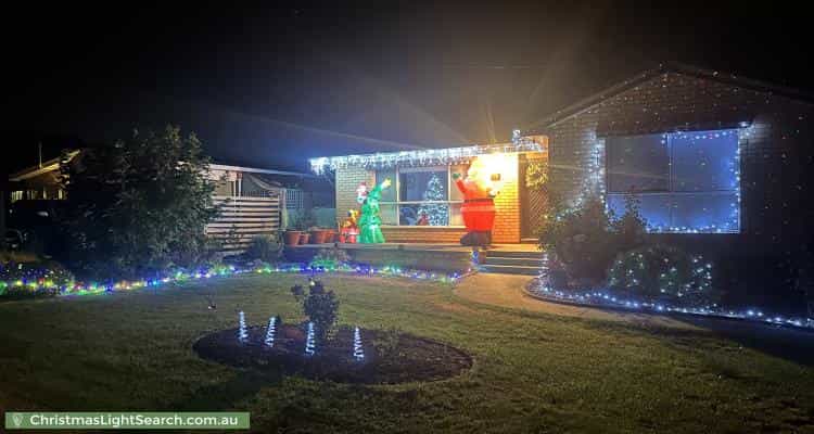Christmas Light display at 79 Hilton Road, Claremont