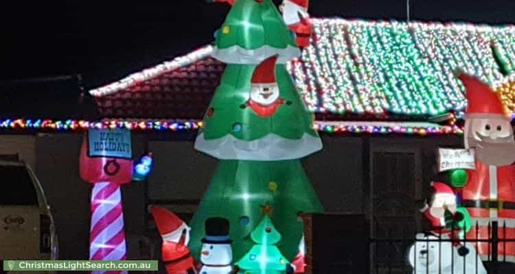 Christmas Light display at 90 Yorktown Road, Elizabeth Park