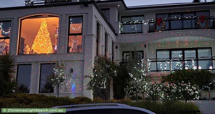 Christmas Light display at 32 Broadwaters Parade, Sandy Bay