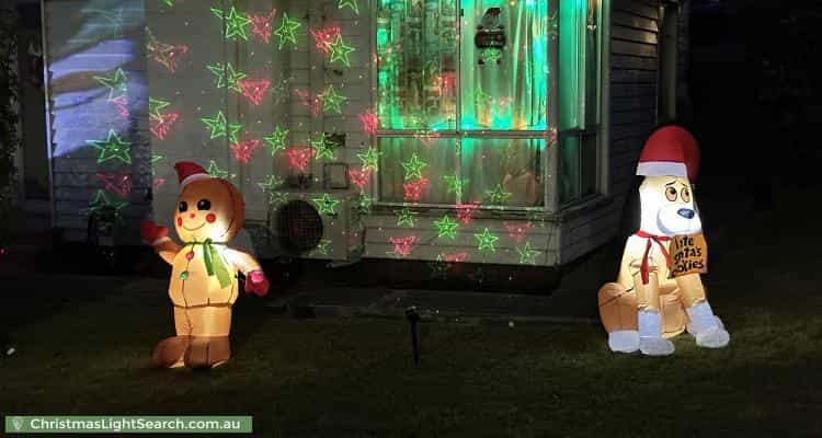 Christmas Light display at 18 Jackson Street, Glenorchy