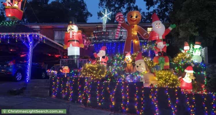 Christmas Light display at  Nevern Court, Diamond Creek