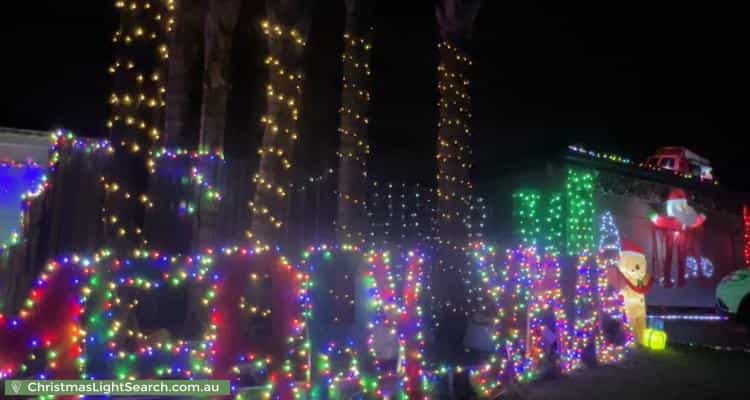 Christmas Light display at  Glenpark Drive, Wonga Park