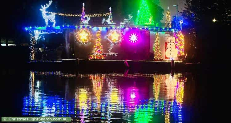 Christmas Light display at  Yamba Road, Yamba