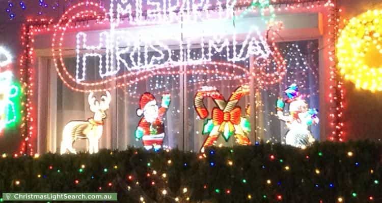 Christmas Light display at 61 Stoney Creek Road, Bexley