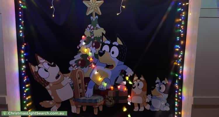 Christmas Light display at 62 Dorrien Avenue, Woodcroft