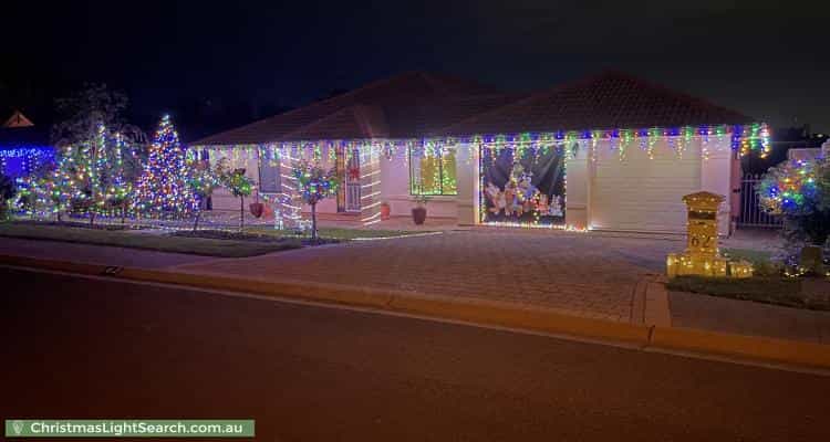 Christmas Light display at 62 Dorrien Avenue, Woodcroft