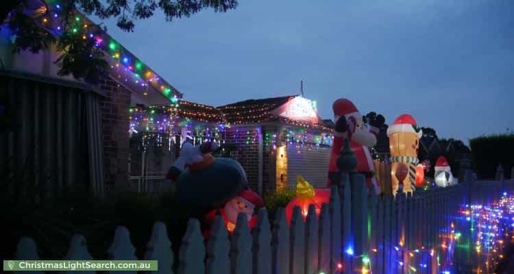 Christmas Light display at 130 Avebury Drive, Berwick
