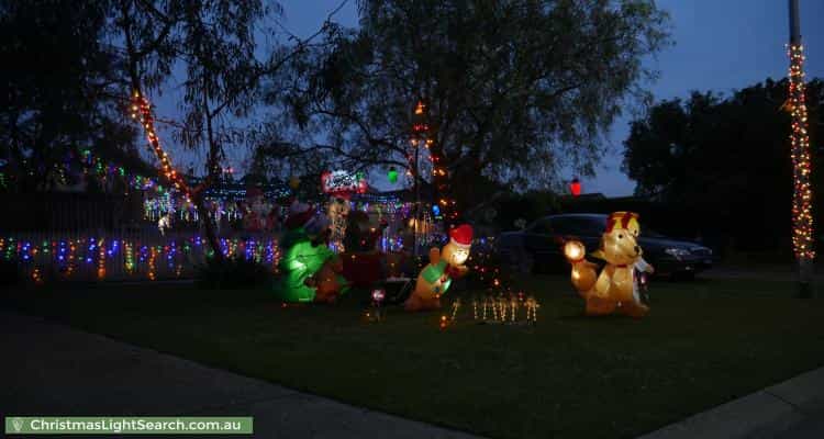 Christmas Light display at 130 Avebury Drive, Berwick