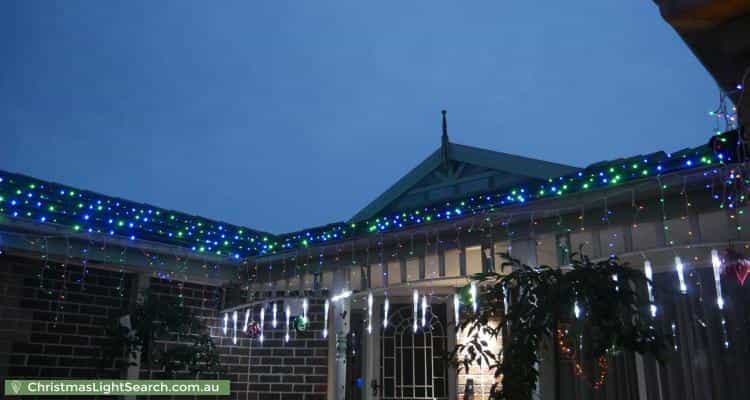Christmas Light display at 130 Avebury Drive, Berwick