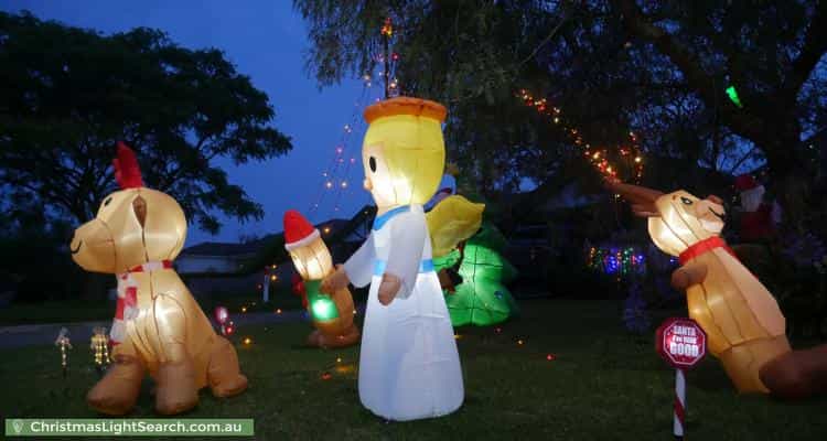 Christmas Light display at 130 Avebury Drive, Berwick