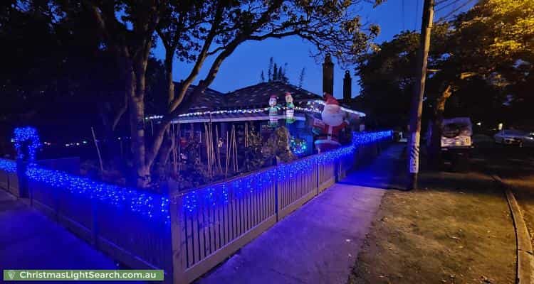 Christmas Light display at 67 Martin Street, Thornbury