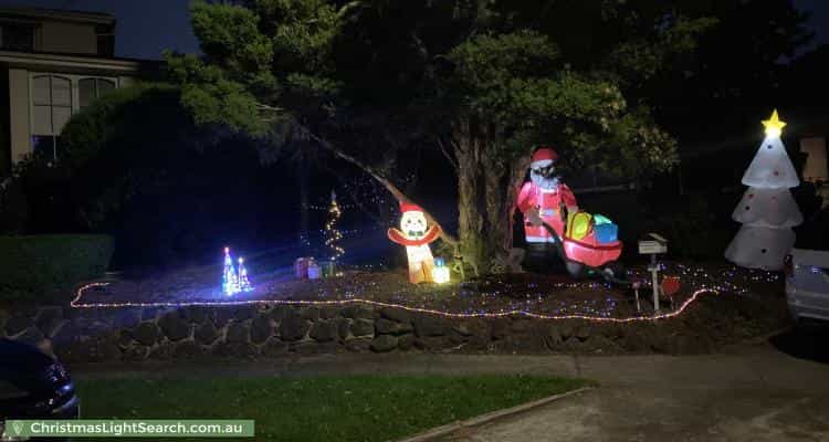 Christmas Light display at 7 Inala Court, Yallambie