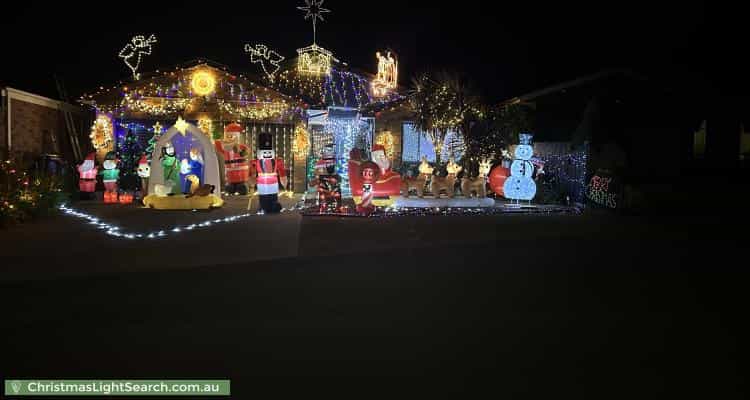 Christmas Light display at 5 Zadow Place, Richardson