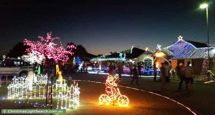 Christmas Light display at  Kanji Loop, Atwell