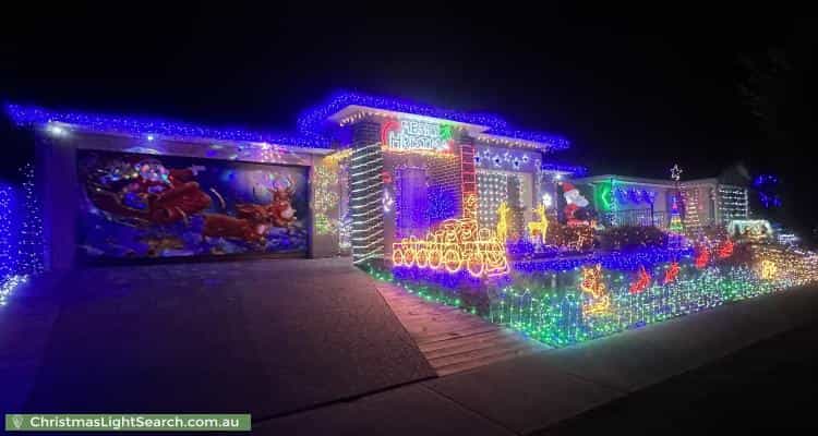 Christmas Light display at 34 Crepe Avenue, Cranbourne West