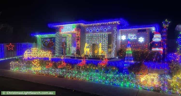 Christmas Light display at 34 Crepe Avenue, Cranbourne West