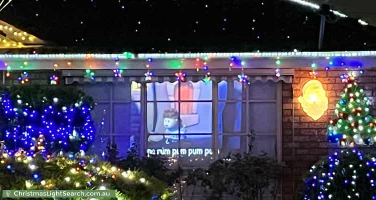 Christmas Light display at 12 Stayton Close, Deer Park