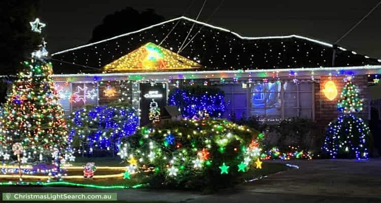 Christmas Light display at 12 Stayton Close, Deer Park