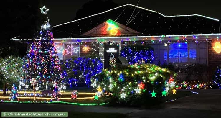 Christmas Light display at 12 Stayton Close, Deer Park