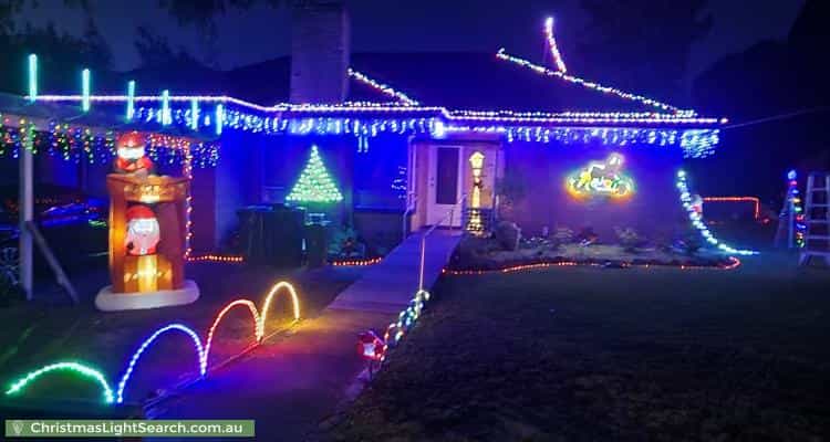 Christmas Light display at 9 Sabato Street, Croydon