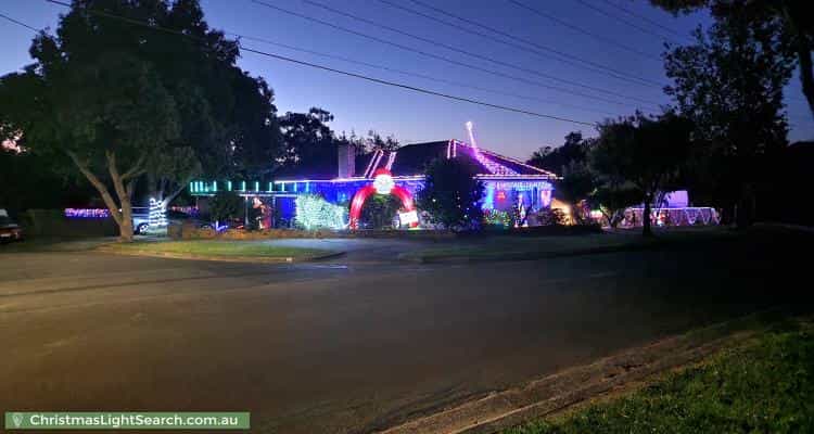 Christmas Light display at 9 Sabato Street, Croydon